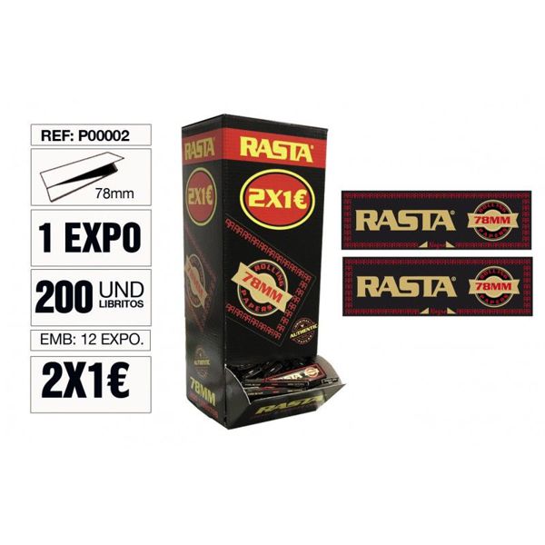 Rasta P00002 Papel Slim 2X1 Grande 200U