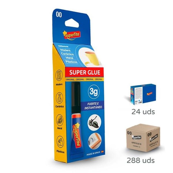 Supertite 2400 Adhesivo Instantaneo 3G 24Pcs