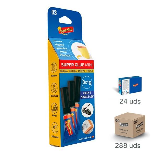 Supertite 2403 Adhesivo Instantaneo Minid 12Pcs
