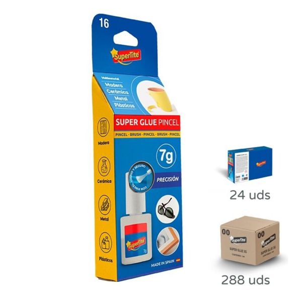 Supertite 2416 Adhesivo Instantaneo 7G 12Pcs