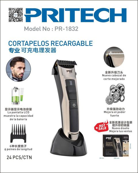 Pritech Pr-1832 Corta Pelo Professonal