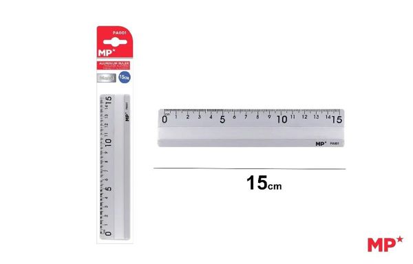 Mp Pa001 Regla De Aluminio 15Cm, Pa001