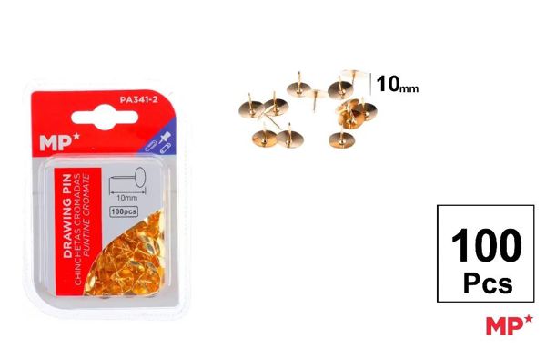Mp Pa341-2 Chinchetas Doradas 10 mm 100 Uds
