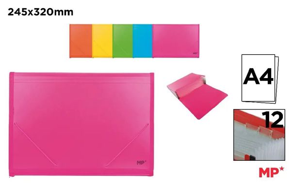 Mp Pc305F Carpeta Fuelle Con Refuerzo Y Goma Folio