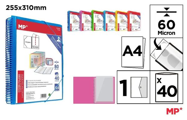 Mp Pc502F Carpeta 40 Fundas A4 Portada Personaliza