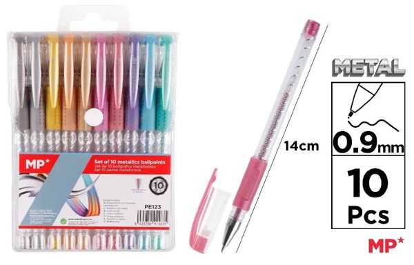 Mp Pe123 Set De 10 Boligrafos Metalizados