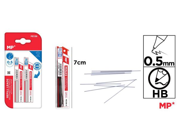 Mp Pe136 Set De 2 Estuches De Minas 0.5,