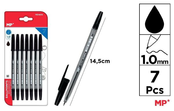 Mp Pe144N Boligrafos Negro Punta 1.0Mm