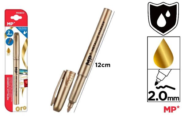 Mp Pe180O Rotulador Metalizado Oro