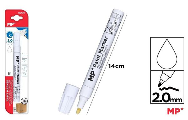Mp Pe439 Marcador De Pintura Blanco