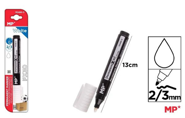 Mp Pe486-0 Marcador Permanente Blanco