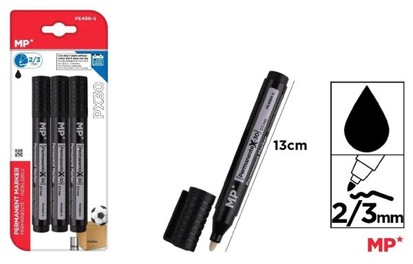Mp Pe486-5 Marcador Permanente Negro