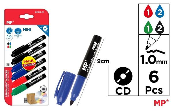 Mp Pe513-01 Marcador Permanente Mini 6U