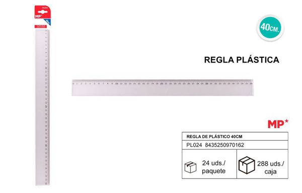 Mp Pl024 Regla De Plastico 40Cm