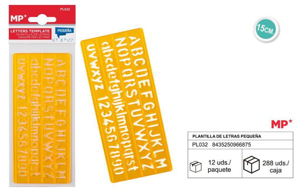 Mp Pl032 Plantilla De Letras Peque