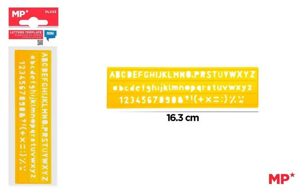 Mp Pl033 Plantilla De Letras Mini,