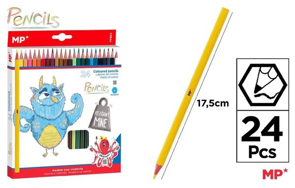 MP PP804 LáPIZ DE COLOR 24 UDS