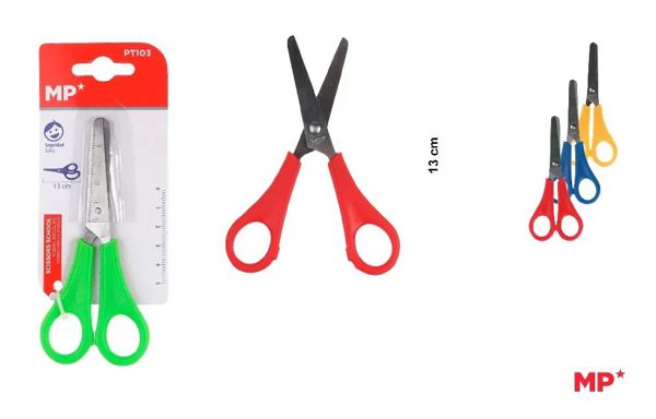 TIJERA ESCOLAR 13 cm BLíSTER.
