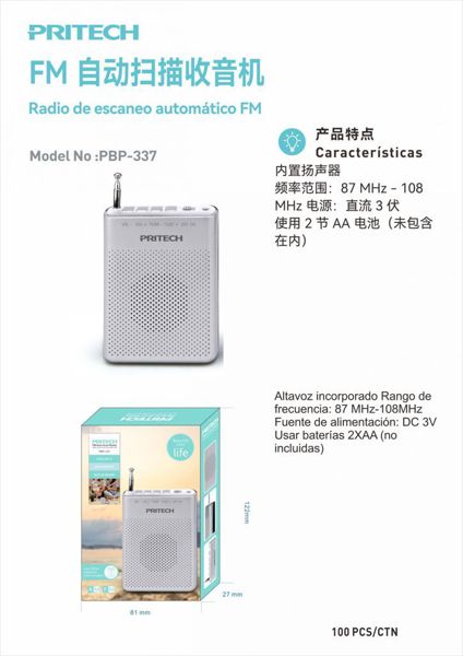 Pritech Pbp-337 Radios Fe Auto
