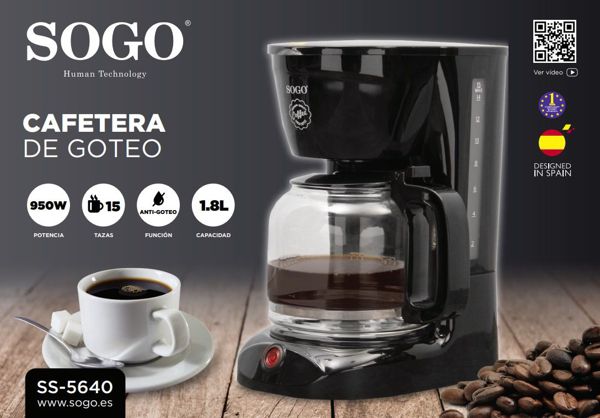 Sogo Ss-5640 Cafetera 1.25L