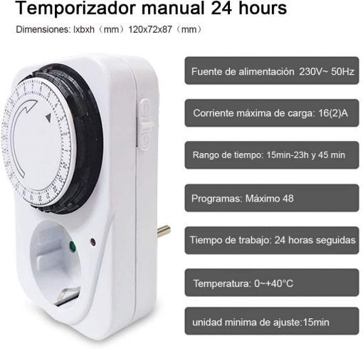 Extrastar 6Tg3 Temporizador 24 Hora Manual