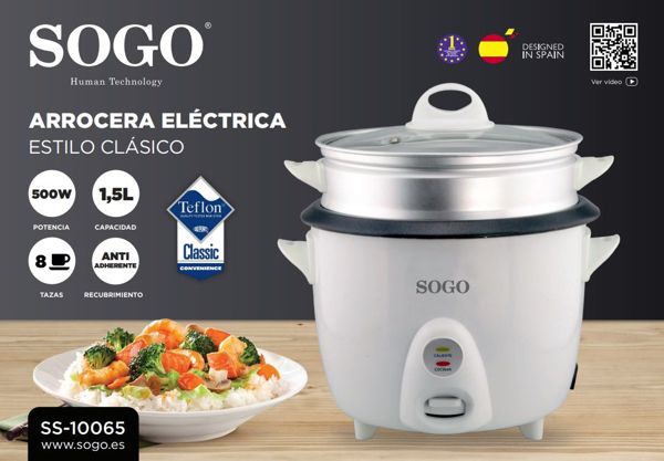 SOGO SS-10065 ARROCERA ELéCTRICA 1,5L - 500W