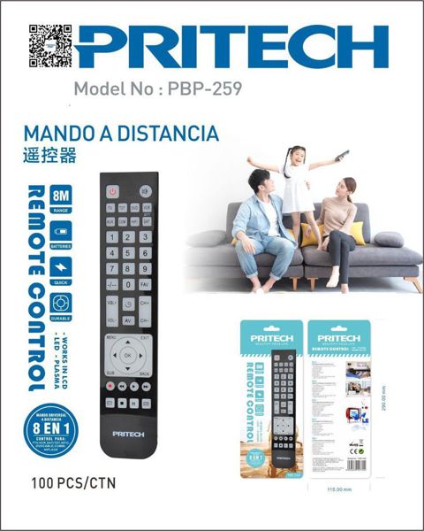 Pritech Pbp-259 Mando 8 En 1