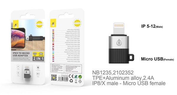 One Plus 2102352 Nb1235 Adaptador Micro USB A Ip5-12
