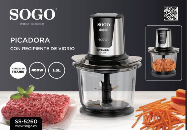 Sogo Ss-5260 Picador De Alimentos 1.5L