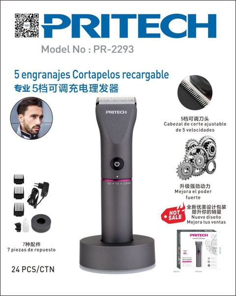 Pritech Pr-2293 Cortapelos Recargable