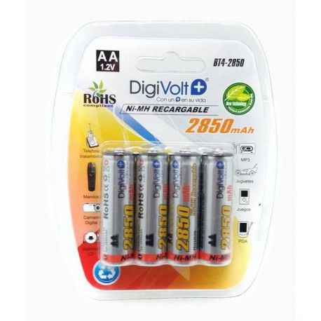 Bt4-2850-4 Blister De 4 Pila Aa/R6 2850Mah