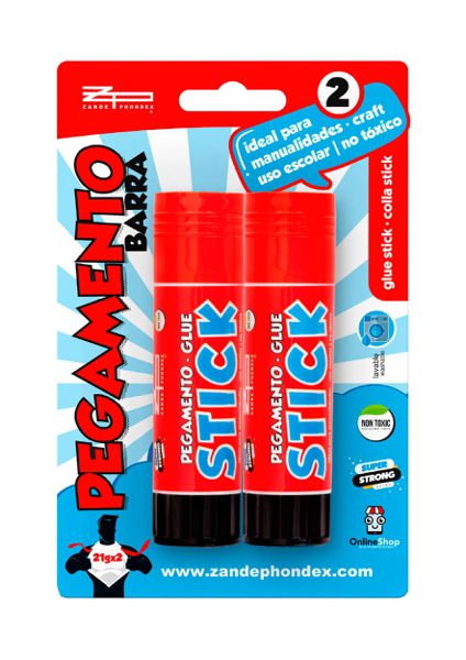 Zp 077002 B/ 2 Barra Pegamento 21 Gr