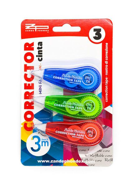 Zp 078032 Blister 3 Mini Cinta Correctora 3M