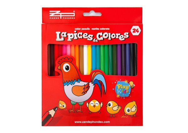 Zp 076324 Caja 24 Lapices Colores