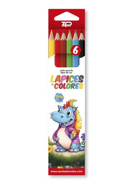 Zp 076306 Caja 6 Lapices Colores