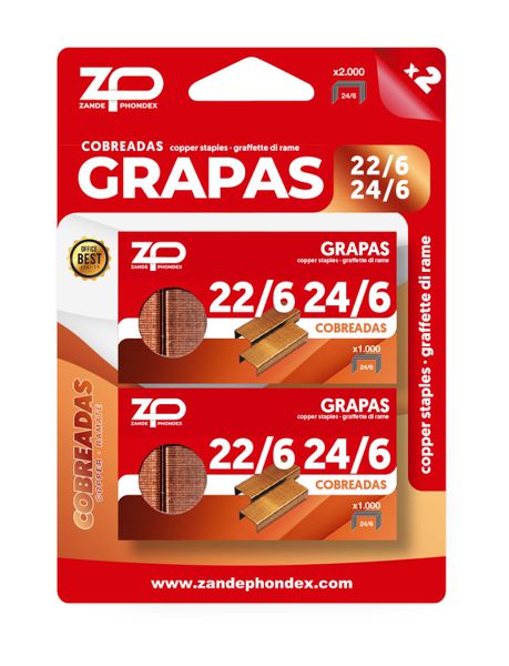 Zp 040600 Blister Grapas 22/6