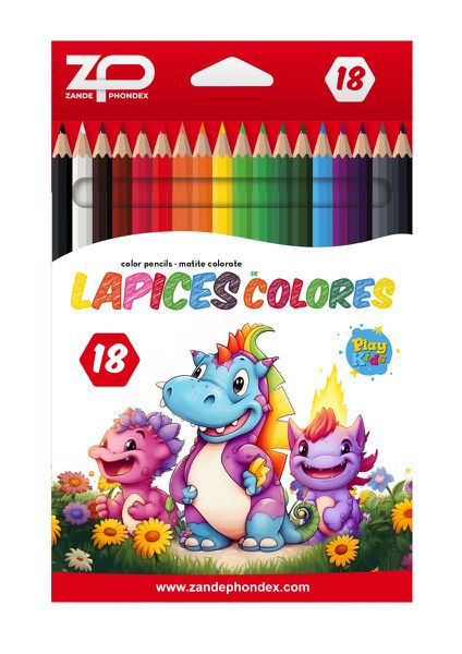 Zp 076318 Caja 18 Lapices Colores