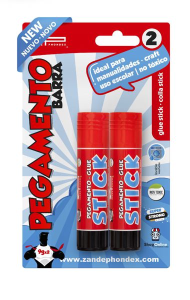 Zp 0770033 B/ 2 Barra Pegamento 9 Gr