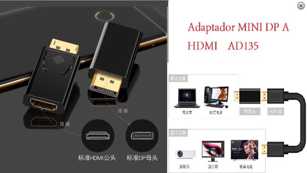 Gns Ad135 Adaptador Dp A HDMI