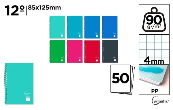 Mp Pb179 Block Pp Doceavo 50 Hojas Cuadrícula