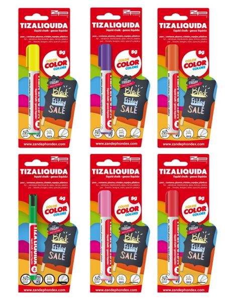 Zp 090620 B/Rotulador Tiza Liquida 8 Grs