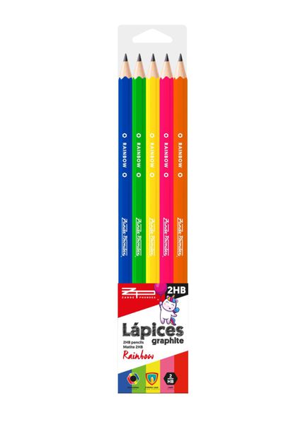 Zp 076007 5 Lapices 2Hb Rainbow