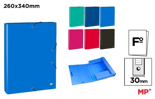 Mp Pc114 Carpeta Archivo Con Solapa Y Goma Colore