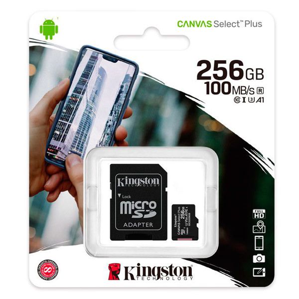 256Gb Clase 10Tarjeta Memoria Kinston