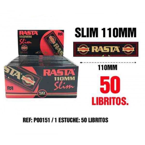 Rasta P00151 Papel 50 Lib Slim Negro 110M