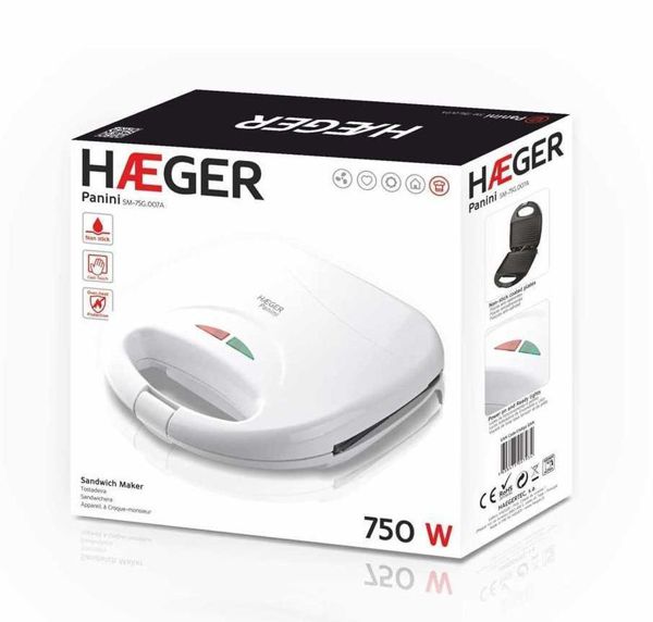 Haeger Sandwichera Sm-75G.007A (750 W)