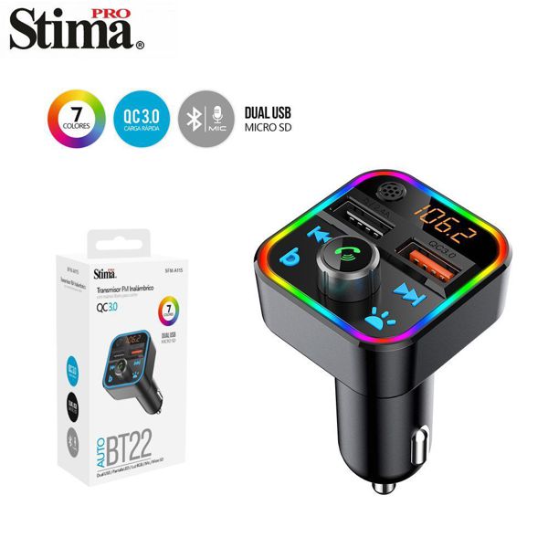 Stima Bt22 Sfma-115 Tranmisor Fm Inalambrico 7 Colores Bt22