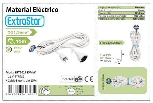 Extrastar 613610 9By301P15Mw Cable Extensible