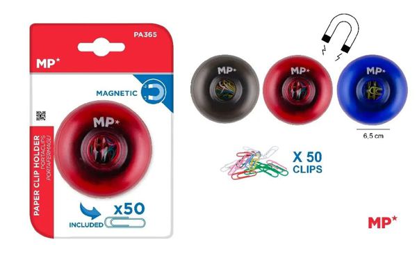 MP PA365 PORTACLIP MAGNéTICO REDONDO + 50 CLIPS C
