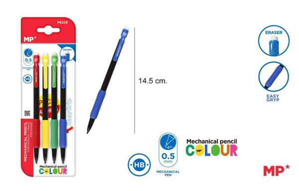 Mp Pe228 Portaminas Agarre Facil 0.5Mm 4Uds